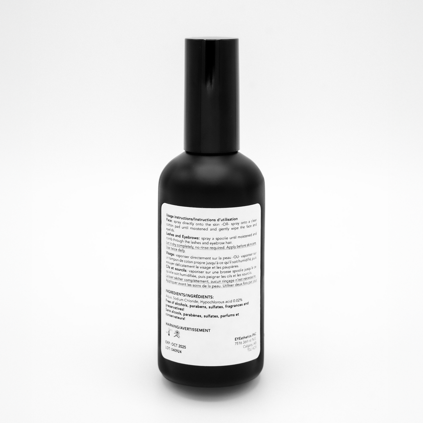 nom nom spray | hypochlorous acid cleansing spray for lid and lash hygiene