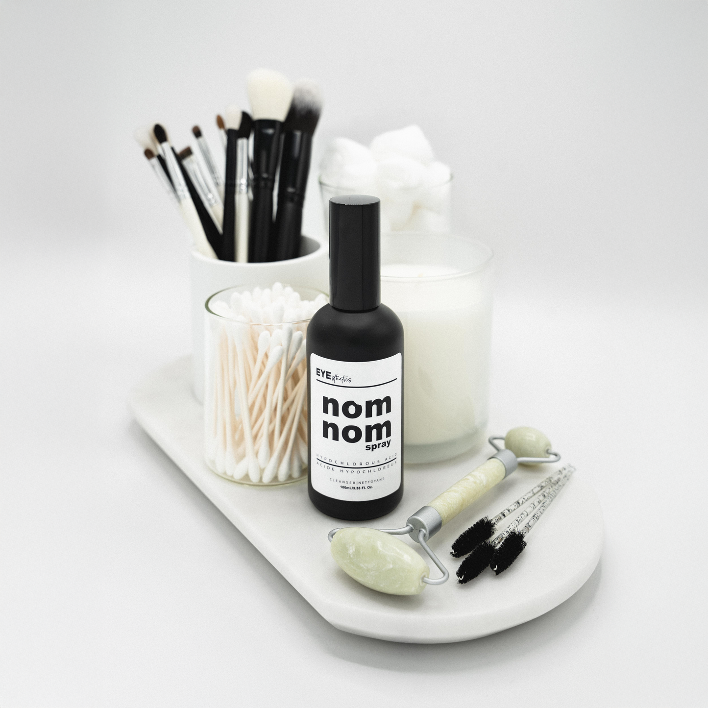 nom nom spray | hypochlorous acid cleansing spray for lid and lash hygiene