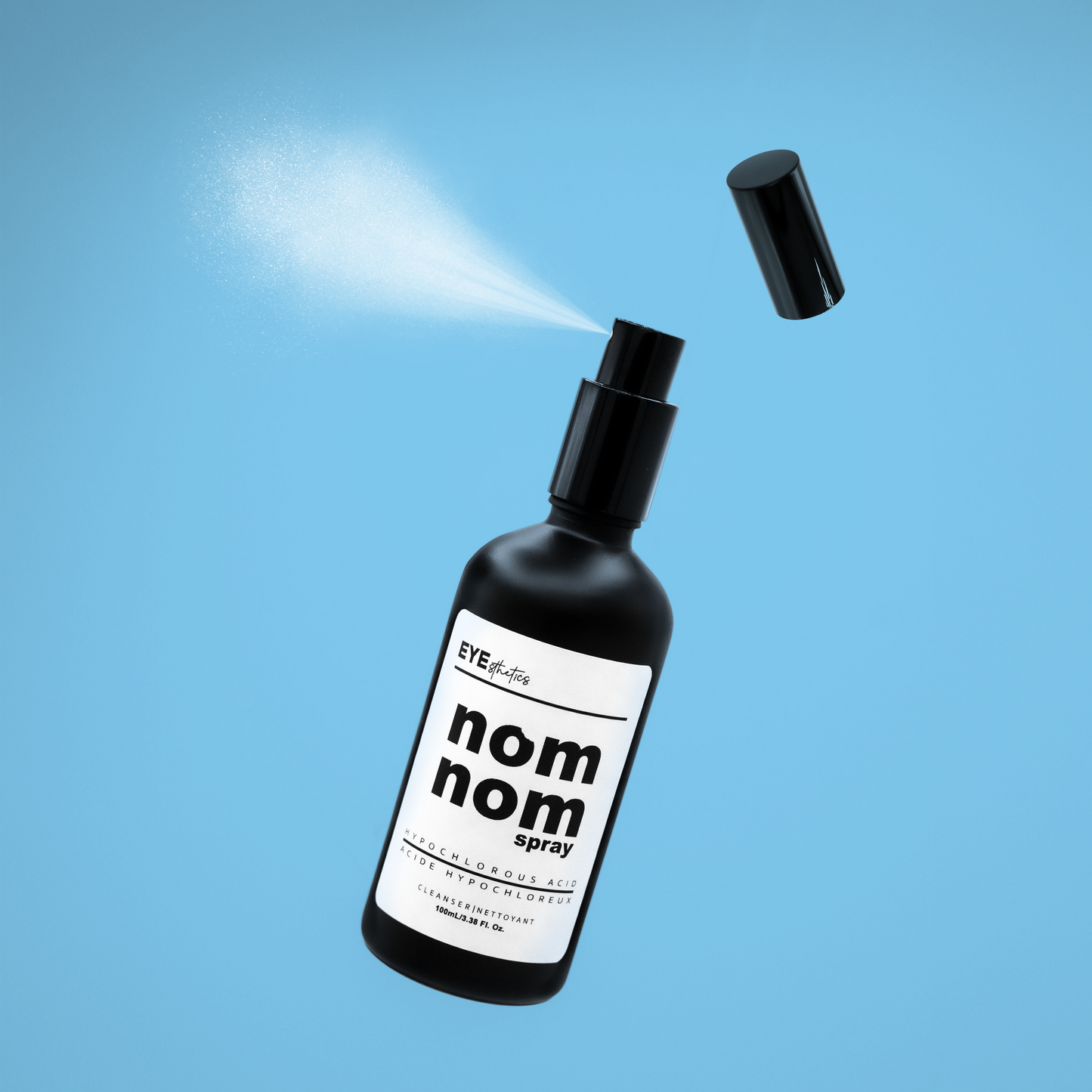nom nom spray | hypochlorous acid cleansing spray for lid and lash hygiene